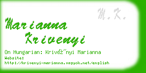 marianna krivenyi business card